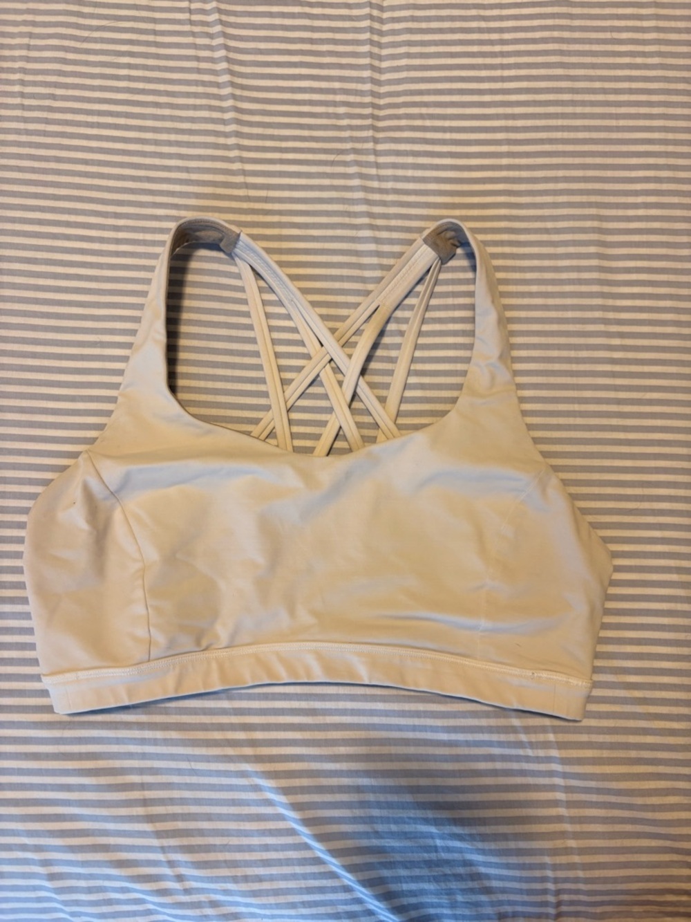 lululemon athletica white Strappy Sports Bra